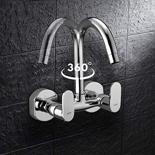 Image of ALTON EVA6560, Kitchen Sink Mixer with 360 Degree Swivel Spout | Kitchen Sink Tap | Kitchen Faucet | Tap for Kitchen Sink | Taps | Kitchen Mixer (J-Type Spout)