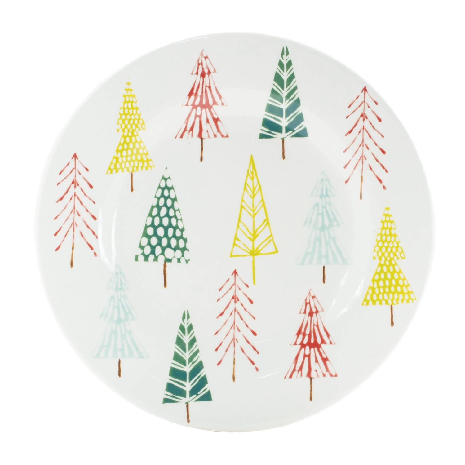 Melrose International Plate w/Tree Pattern (Set of 4) 8
