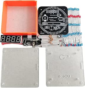 4-Bit Digital LED Electronic Soldering Clock Kits Rotating LED ...