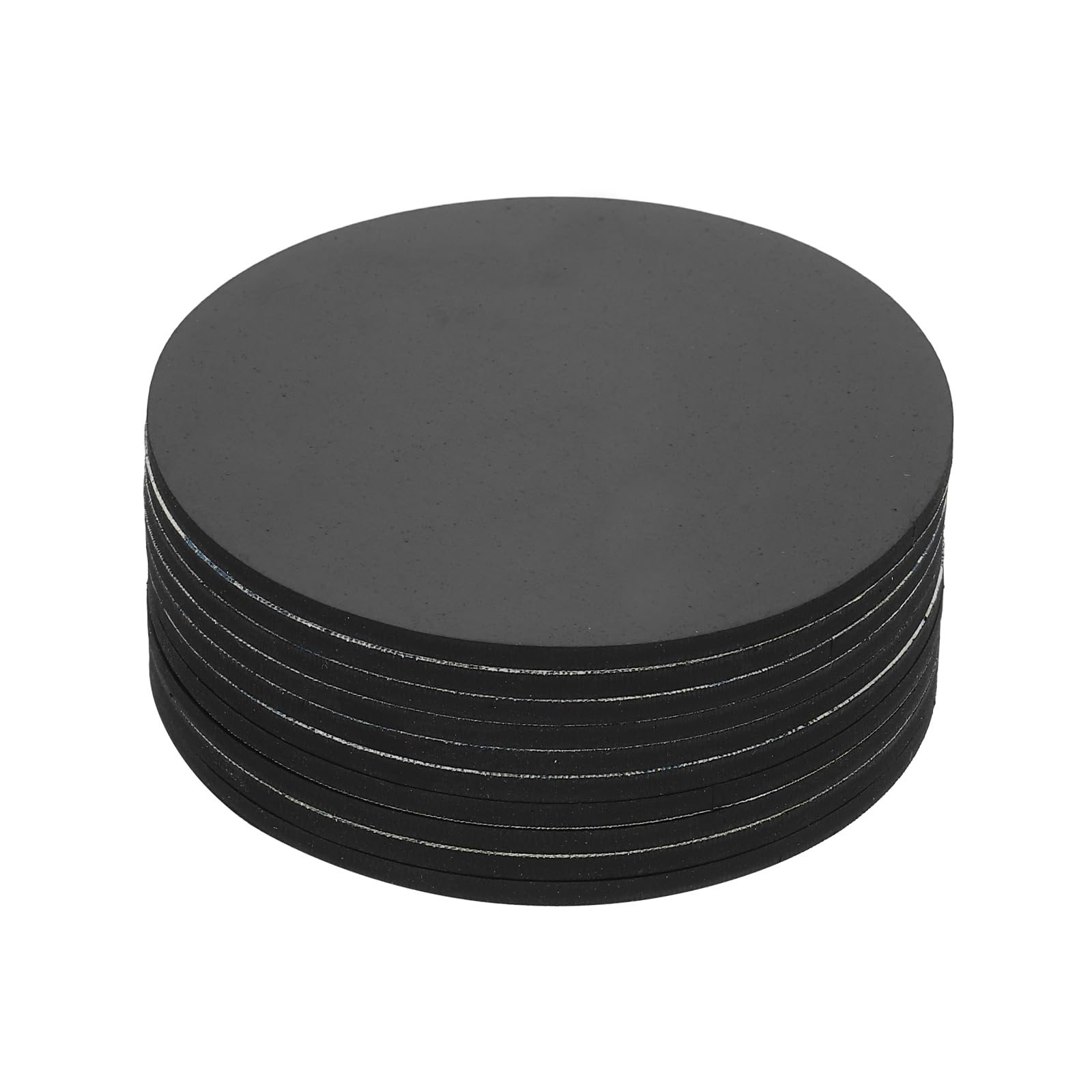 PATIKIL Non Slip Furniture Pads 3-3/4" (95mm x 3mm), 16 Pcs Adhesive Backed Round Rubber Feet Anti-Scratch Rubber Furniture Grippers for Hardwood Floor Electronics Bed Drawers DIY