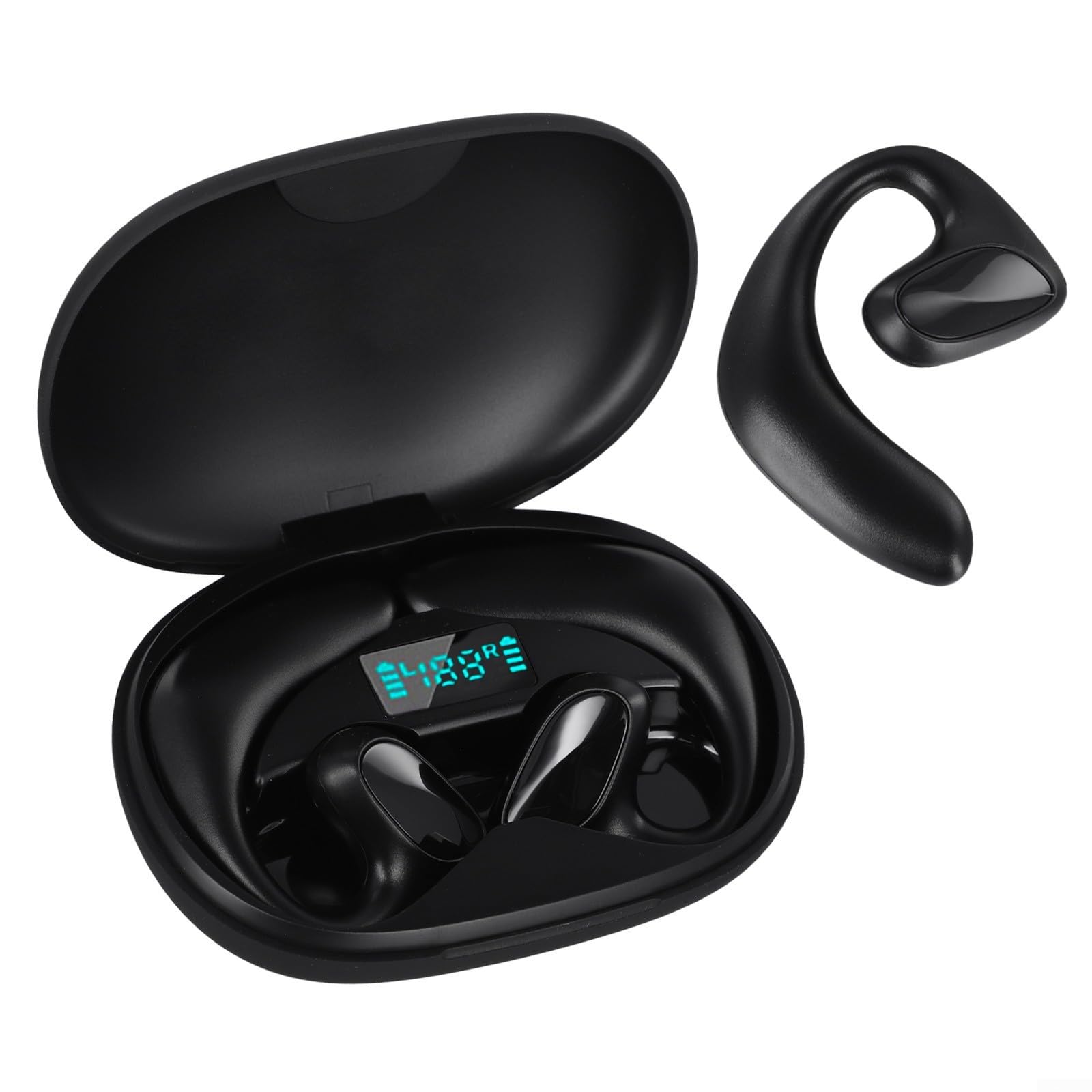 JurwheeR AI Headphones Language Translation with 144 Language Support, Ear Bud Translator Device, Real-Time Translating Earbuds, Ear Buds That Translate Any Language(Black)