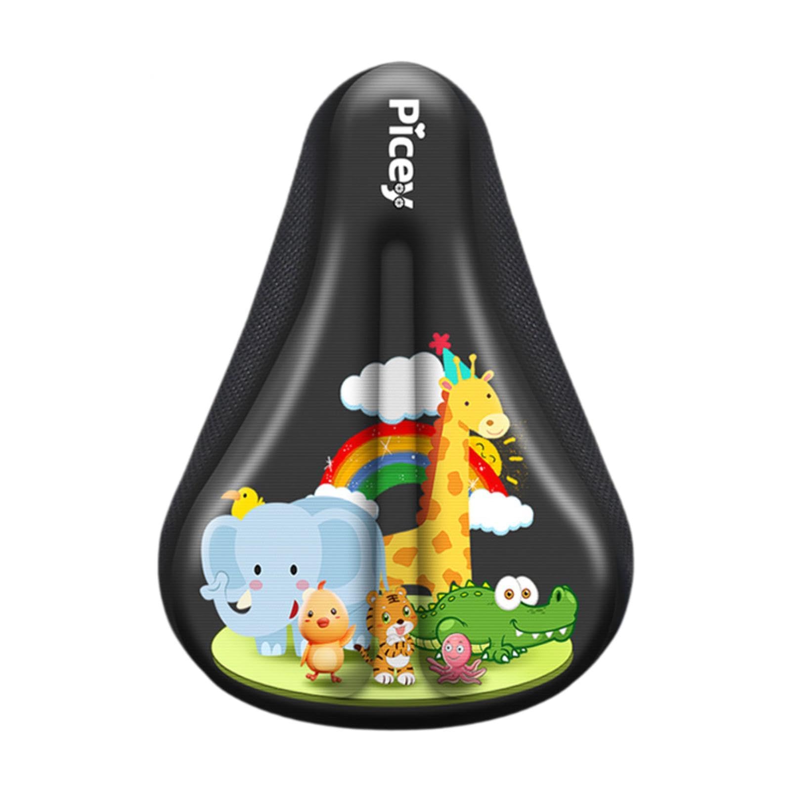 Kids Bike Seat Protector, Thickened Silicone Saddle Pad, animal