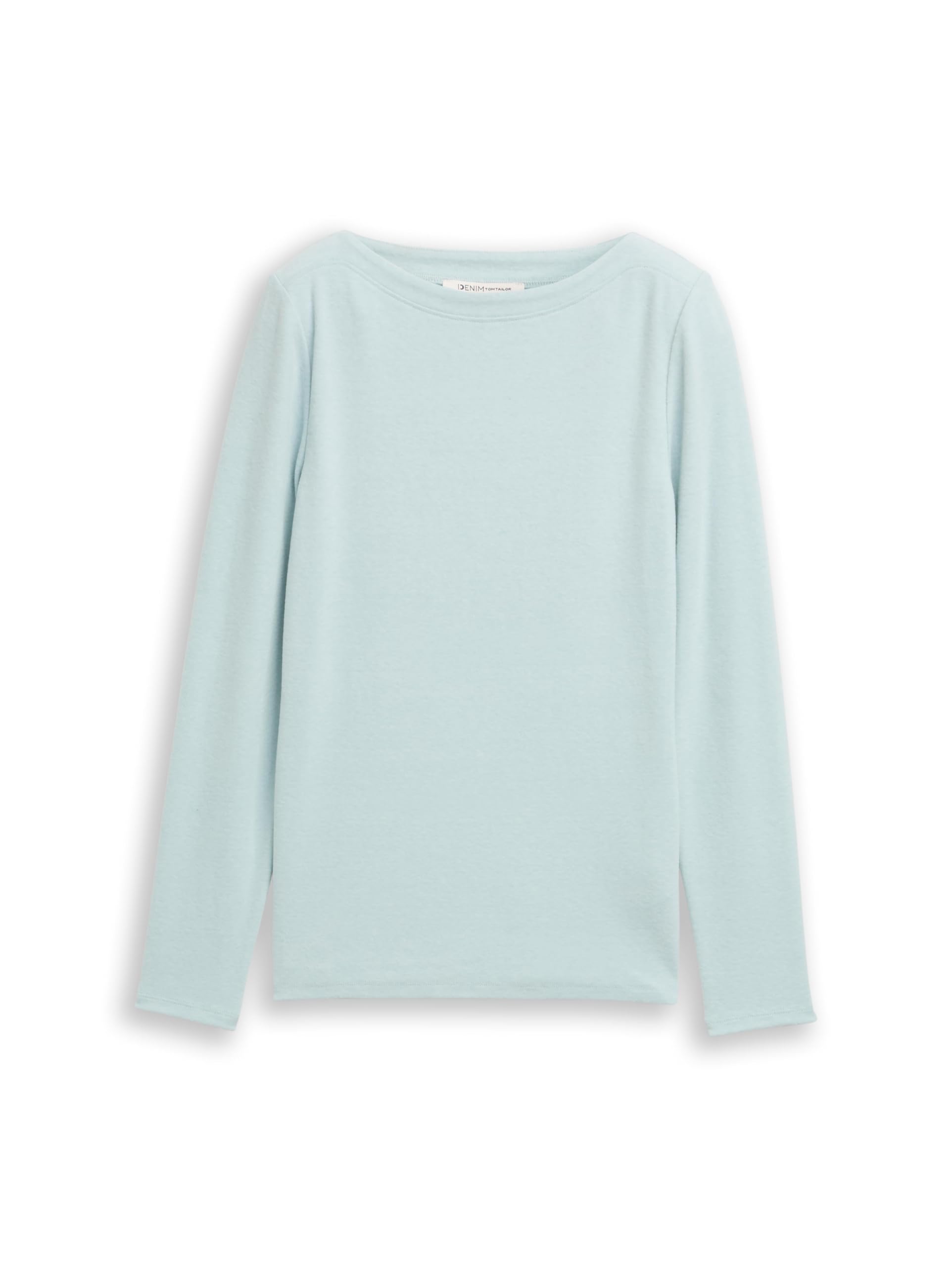 Tom Tailor Denim Damen 1039801 Basic Longsleeve aus weichem Stoff