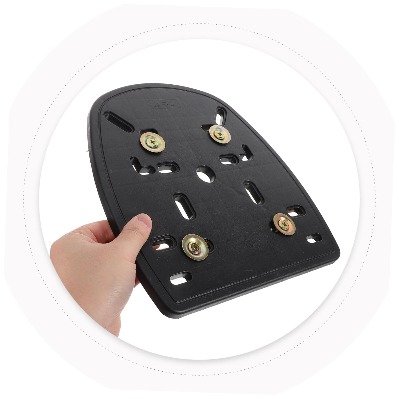 PartyKindom Piastra di Base in Pp e Lega per Bauletto Moto Posteriore Design Spesso, Strisce Antishake e Fissaggio Sicuro, Accessorio per Scatola Posteriore Moto