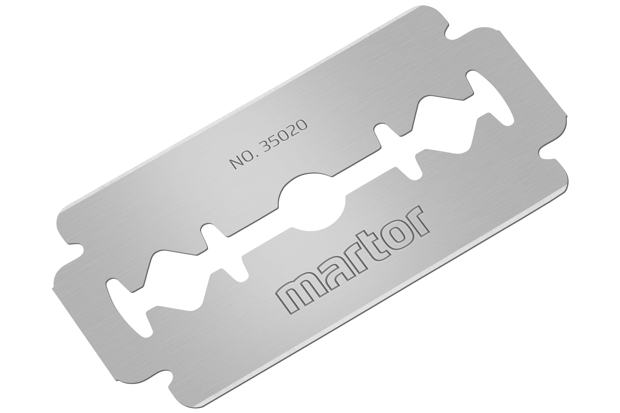 MARTOR 500 x Hoja industrial, hojas de recambio Cúter, Cuchillo de seguridad, 22 mm, afilado, en dispensador, 2 veces utilizable, no. 35020 | Doble bisel, afilado bilateral, en dispensador de seguridad, cúter y cuchillo de seguridad, almacén y logística,