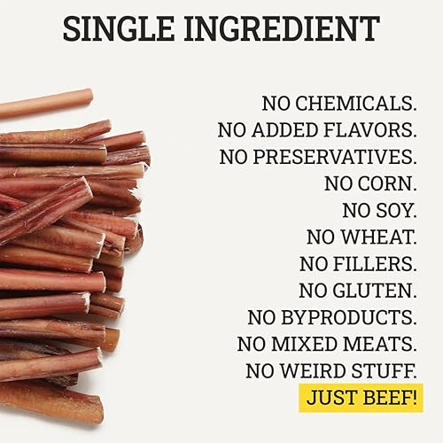 Miniatura 4 de Supreme - Palitos finos de 6 pulgadas por Sancho and Lola's (paquete de 10) golosinas masticables para perros, totalmente naturales, de larga