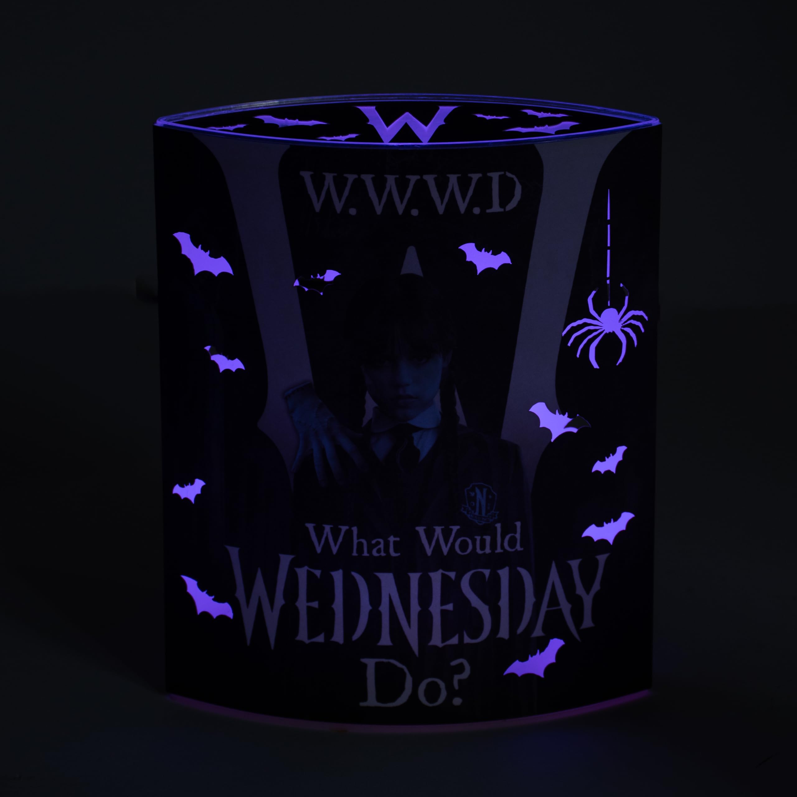 Wednesday Lantern Light, Bat Cutout Lamp, Double Sided Design, Room Decor, Licensed TV Show Merchandise, Black, normal - Image 2