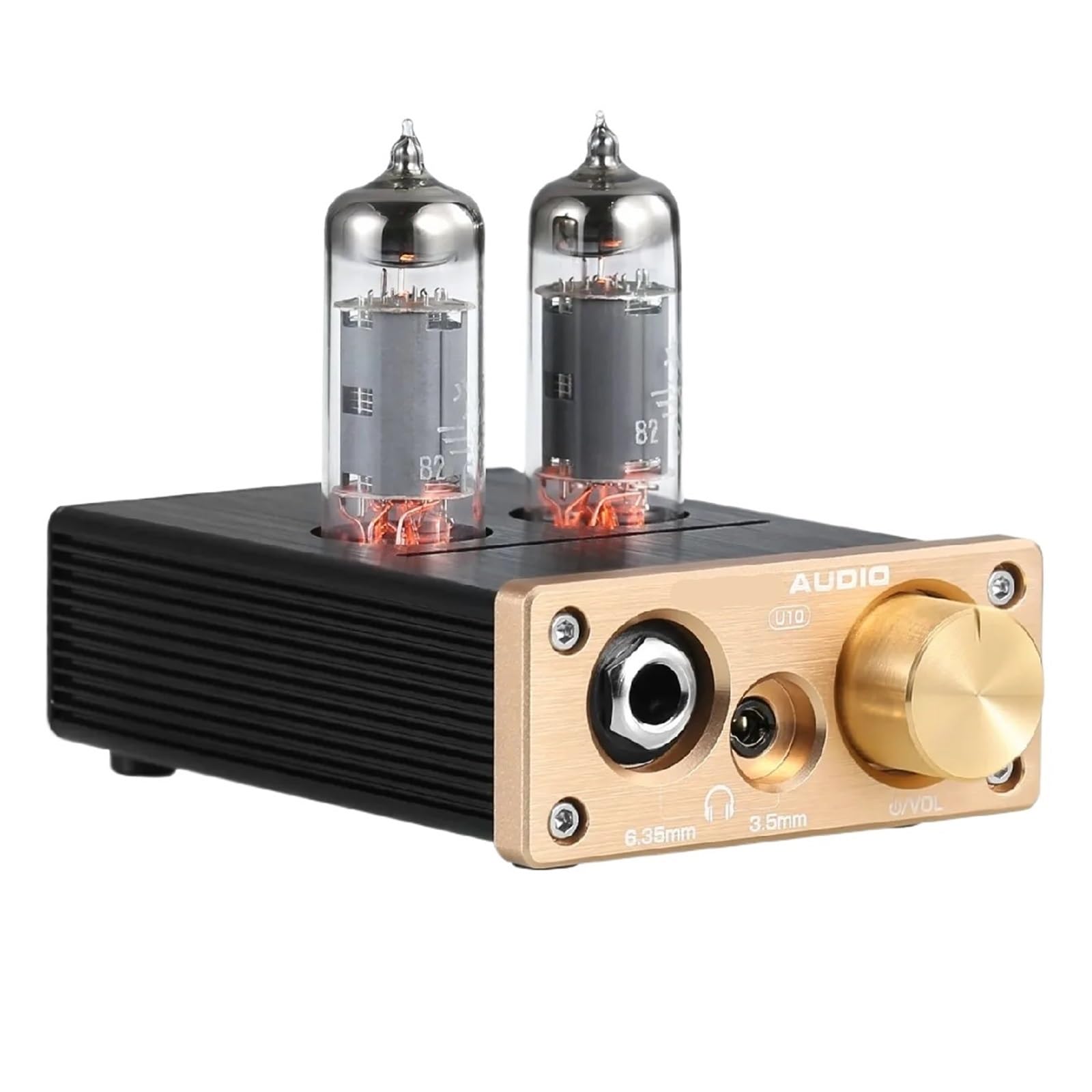 U10 Mini Vacuum Tube Preamplifier HiFi Desktop 3.5/6.35mm Headphone Amplifier for Home Speakers