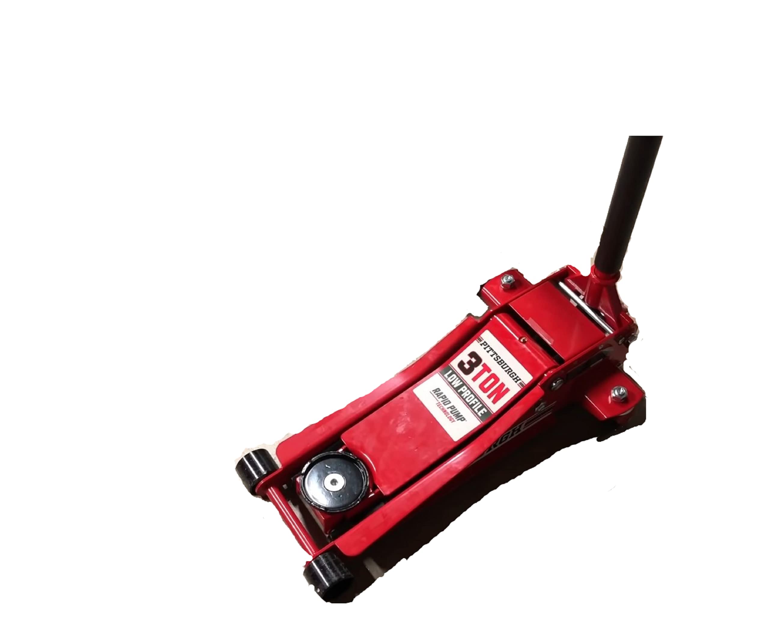 Pittsburg 3 Ton Low Profile Floor Jack and Jack Stands Set Combo with