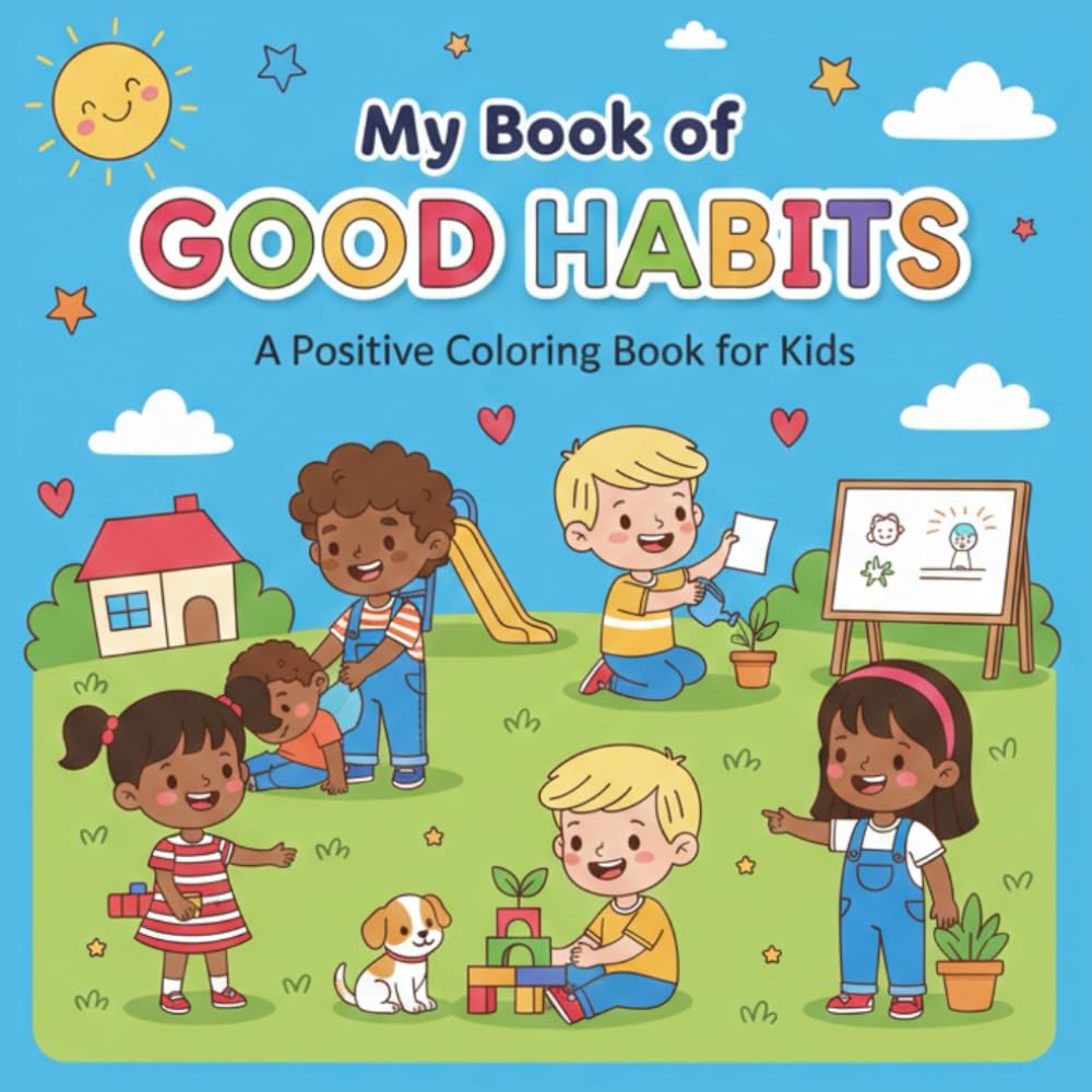 My Book of Good Habits: A Positive Coloring Book for Kids to Learn Healthy Habits, Kindness, and Responsibility