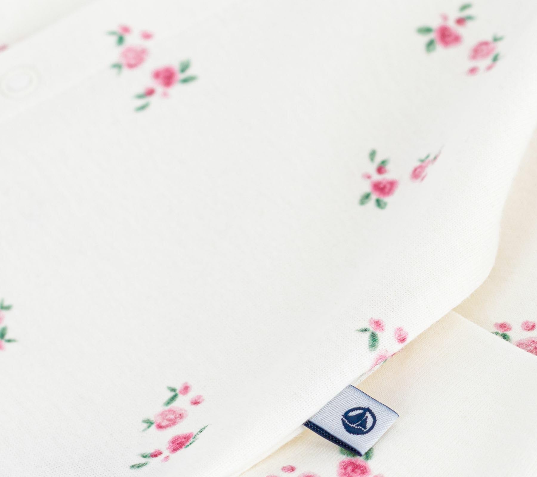 Petit Bateau Pyjama Bébé en Coton À Col Fleuri A0dvb01 Vêtements Nuit Bébé Fille (Lot de 1)