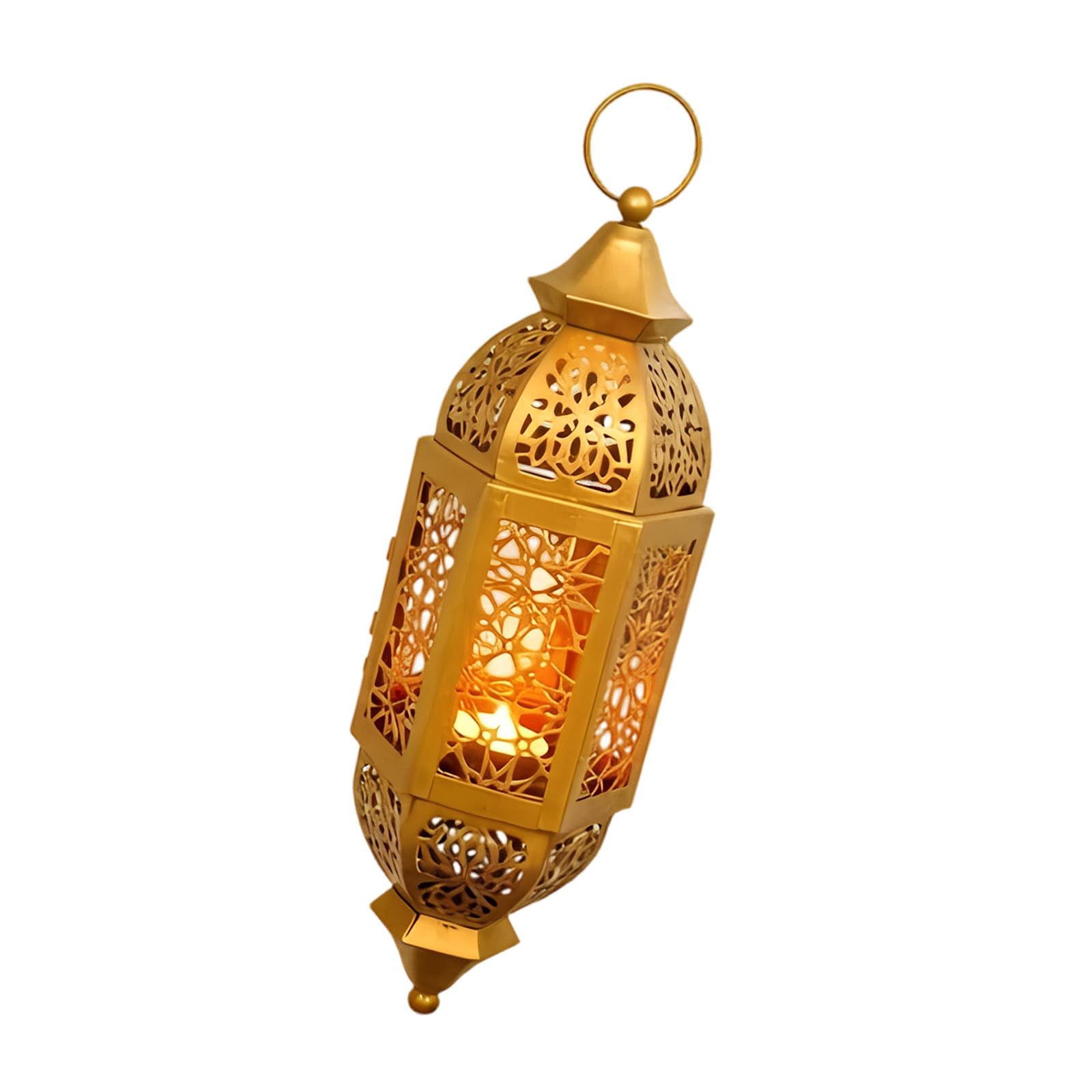 Artistic Cutout Moroccans Theme Iron Hanging Holders Lamp for Wedding Eid Ramadans Parties Event Decoration Moroccans Theme Candleholder