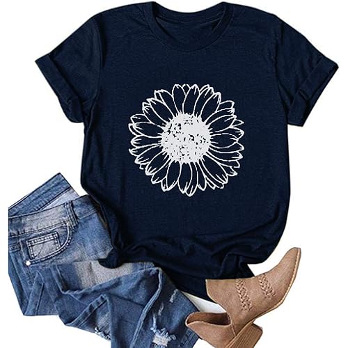 Women's T-Shirt Fashion 2019 Casual O-Neck Letter Print Short Sleeve T-Shirt Top Blouses - Limsea
