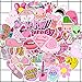 Produktbild BLOUR 50Pcs PVC wasserdichte Mädchen Kawaii Pink Fun Aufkleber Spielzeug Gepäckaufkleber für Auto & Koffer Mode Laptop Aufkleber Aufkleber