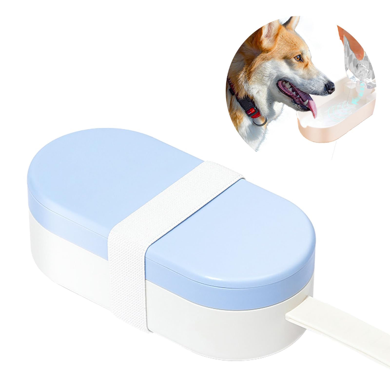 Dog Water Bottle with Dishwasher Safe Design, LCE Cream Styling Foldable Portable Pet Water Bottle for Dog Cat Outdoor Walking Hiking, Leak-Proof Dog