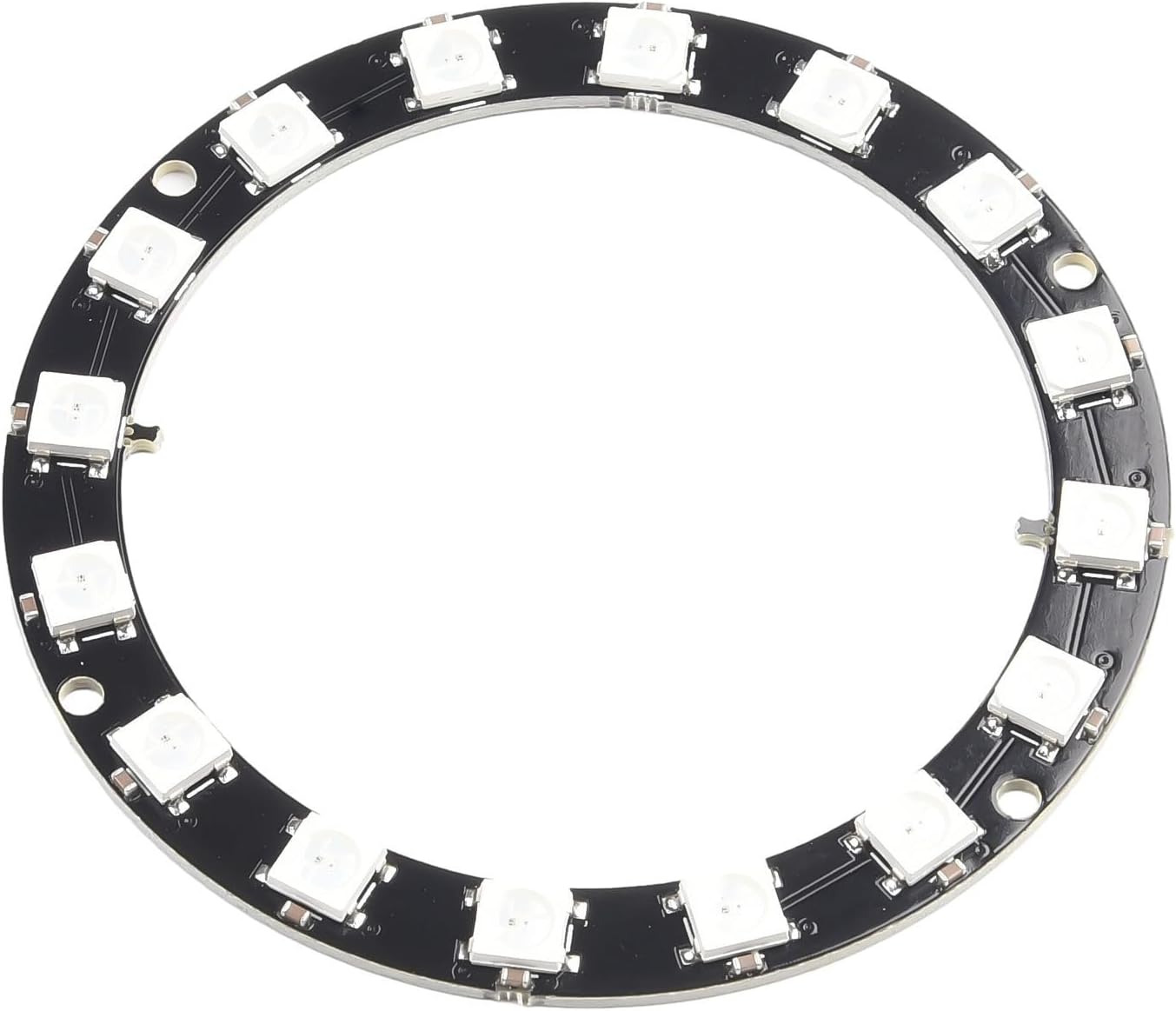 Addressable LED Ring, 5V Individual Addressable RGB LED Ring for Arduino W 812 with Built-in Full-Color Driver Color Light Development Board_16LED