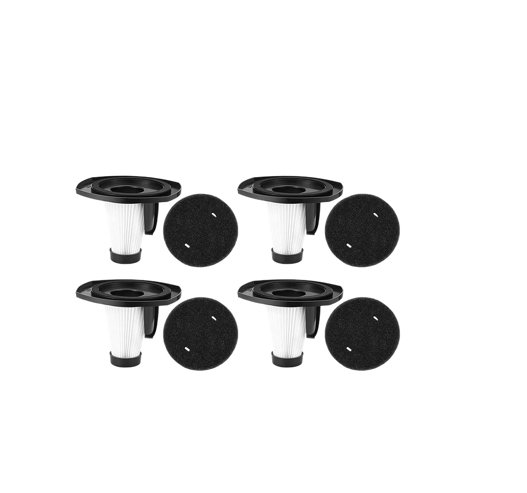 Juego De Filtros For Aspiradora De Cocina, 12 Unidades (6 Filtros + 6 Esponjas), Compatible Con Aspiradora MOOSOO,LT450