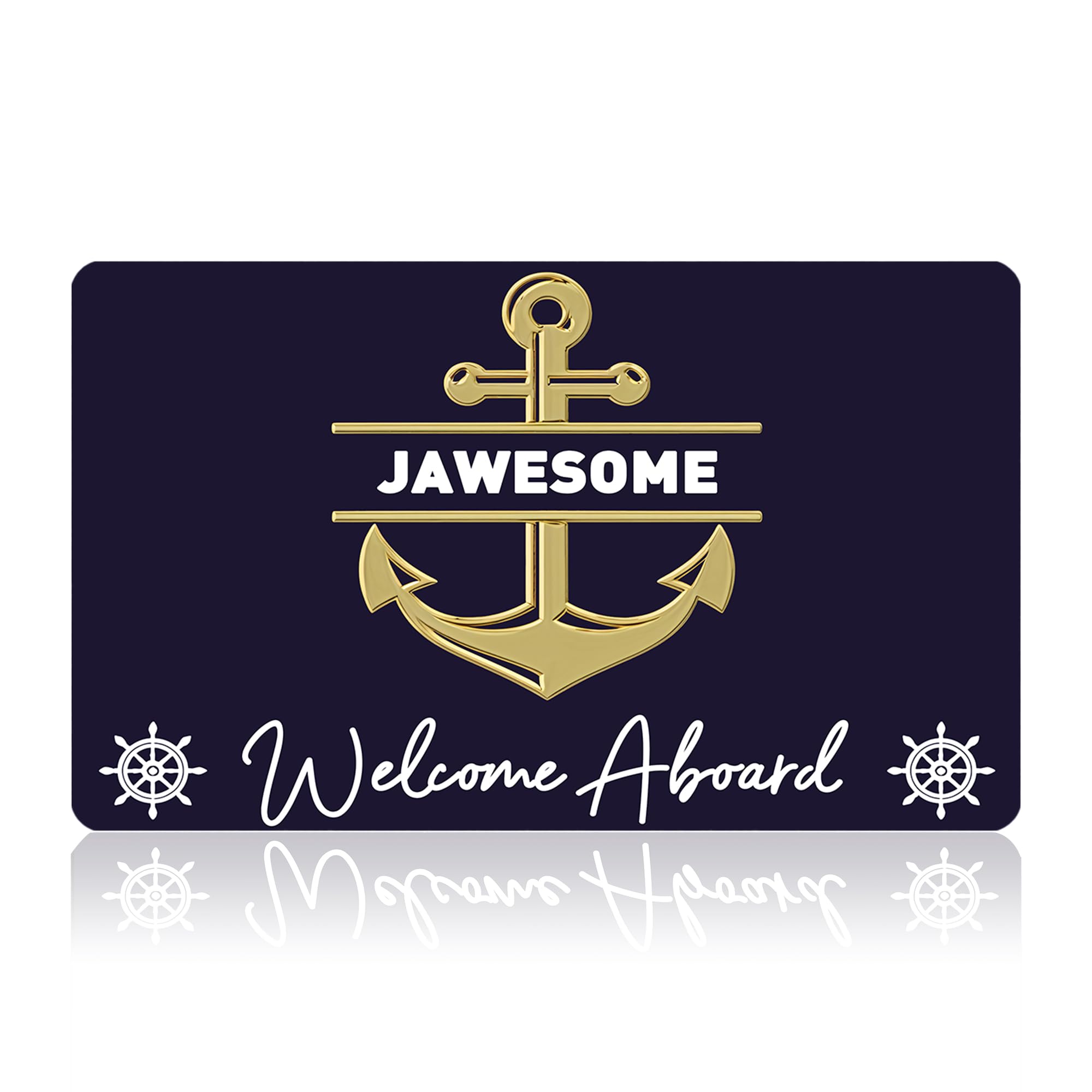 Personalized Monogram Door Mats with Family Name Custom Welcome Door Mat for Front Door with Anti-Slip Backing Personalized Doormat with Initial for Home Entrance Made in USA