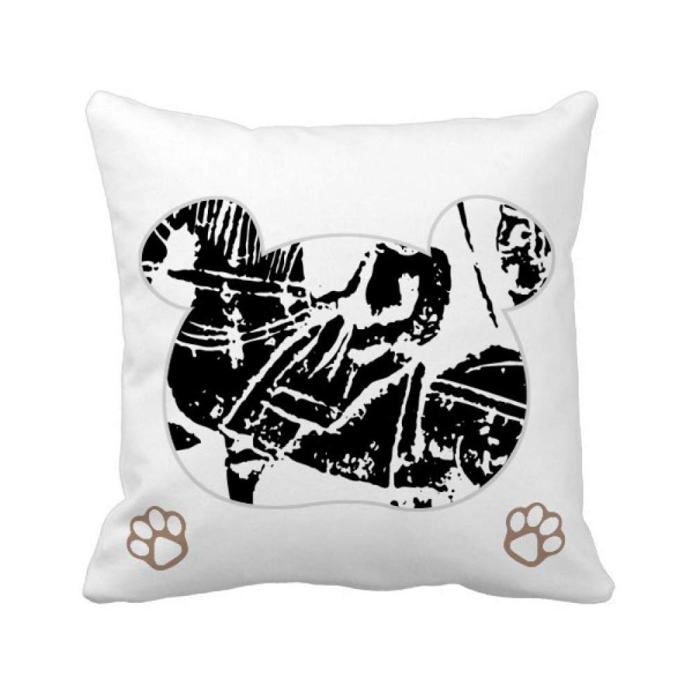 Housse de coussin ours Wei Jin en textile premium pour décoration haut de gamme