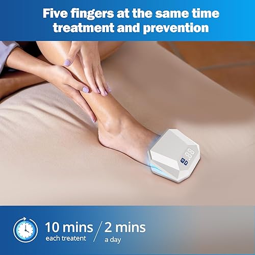 Miniatura 7 de Dispositivo láser de limpieza de hongos en las uñas para múltiples dedos, luz infrarroja de 905 nm + luz azul de 470 nm, tratamiento altamente