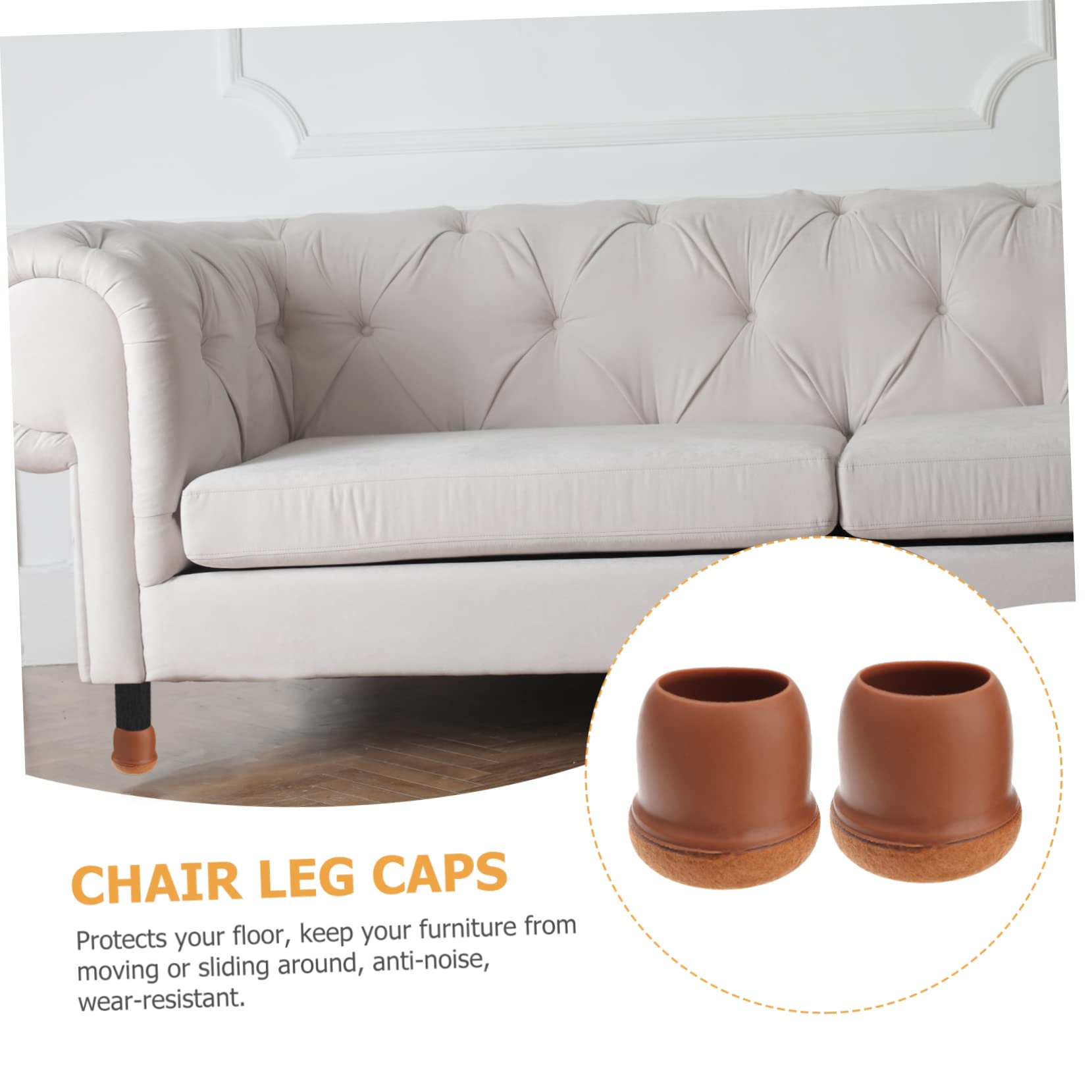BESTonZON 32piezas Protector De Patas De Mueble De Fieltro De Fundas para Patas De Sillas y Mesas y Resistentes Antideslizantes y Silenciosas para Protección De y Muebles