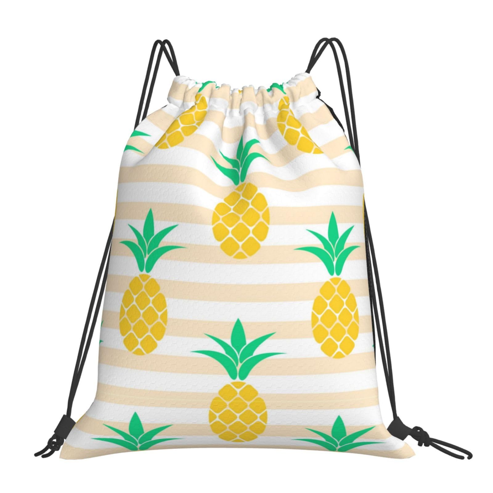 yomeeaaaa Summer Pine Pattern Design Drawstring Gym Backpack Sports Sackpack Cinch String Yoga Bags for Women Men