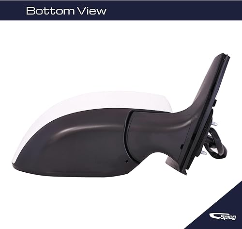 Miniatura 5 de Spieg NI1321238 Reemplazo del espejo lateral del pasajero para Nissan Sentra 2013-2015 Power Paintable Blanco 3PIN (RH)