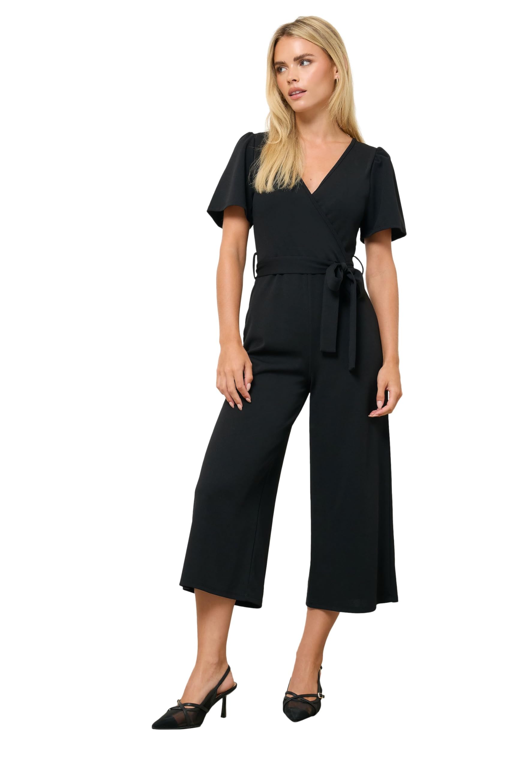 M&Co Petite Cropped Jumpsuit - Women's