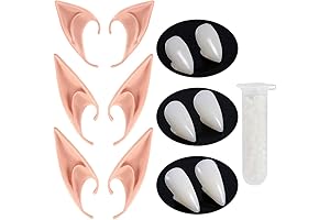 Vampire Teeth Fangs and Elf Ears Cosplay Set