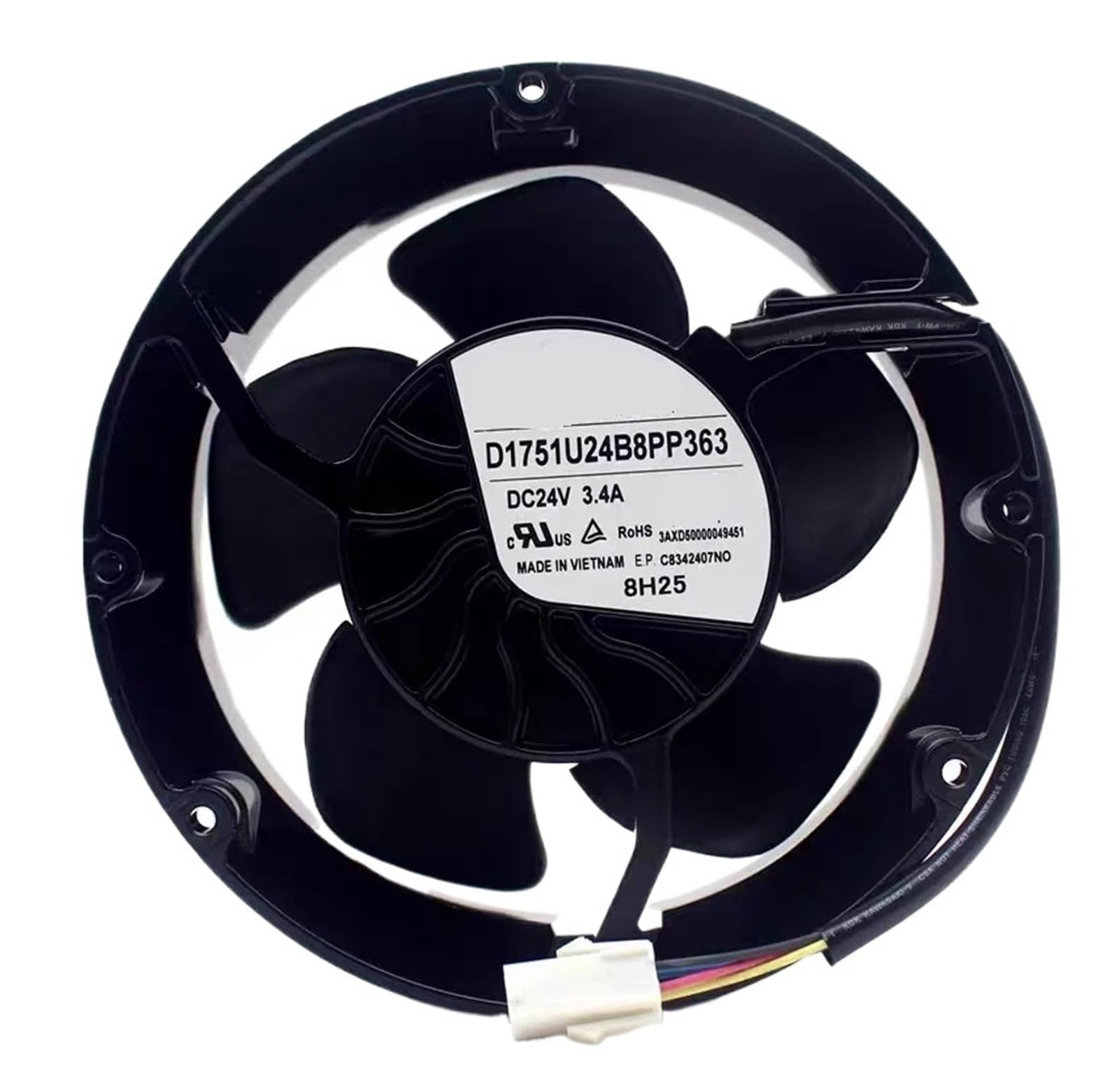 YMUGUEGH D1751U24B8PP363 DC24V 3.4A 172 * 150 * 51mm fan