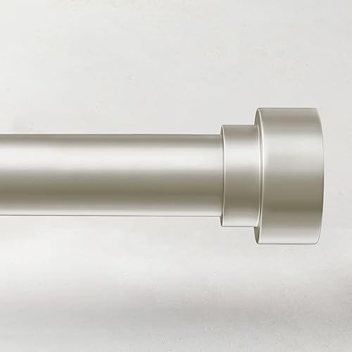 Miniatura 63 de Barras de cortina para ventanas de 28 a 48 pulgadas, barra de cortina ajustable de 1 pulgada, barra de cortina larga resistente para ventana, barras