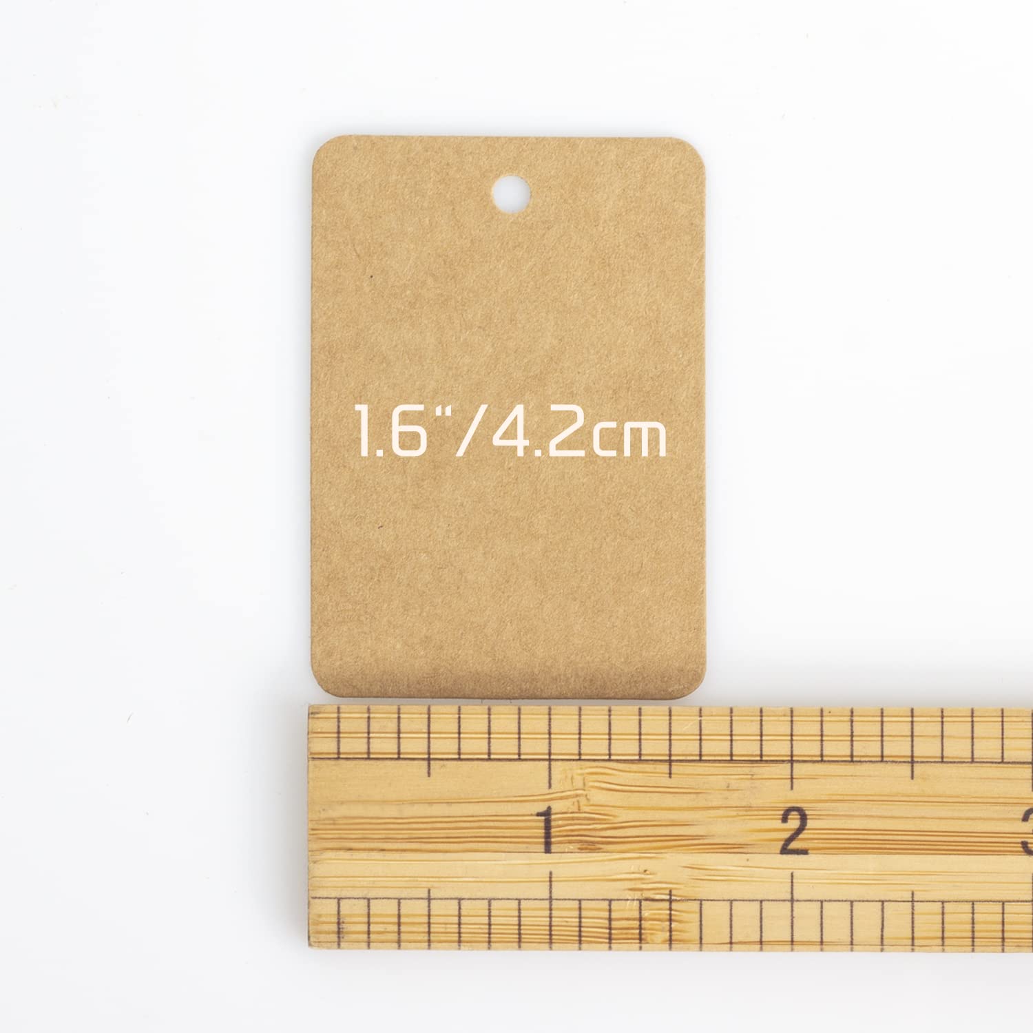 200PCS Premium Gift Tags With String - Brown & White Price Tags For Christmas, Weddings & Crafts