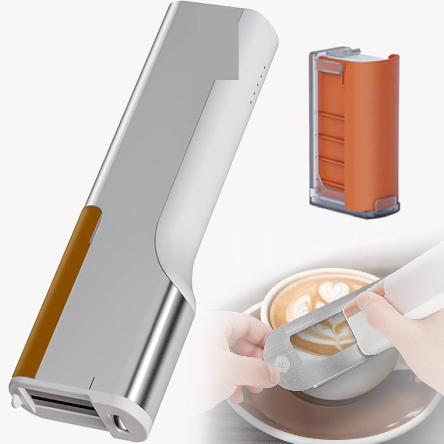 Impresora de inyección de tinta portátil de grado alimenticio para café con leche, pasteles, galletas, pan, macarrones, chocolate, perfecta para crear impresionantes diseños comestibles