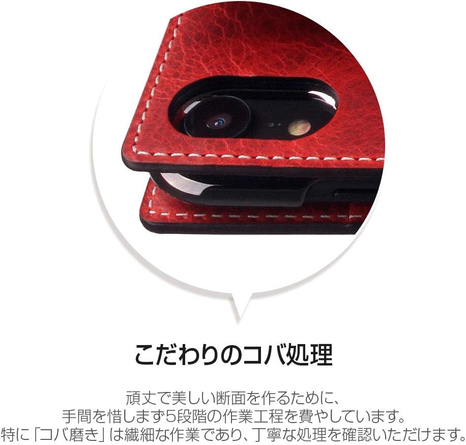 Design SD13690i61 Flip Case for iPhone XR, Genuine Leather, Brown, 6.1-Inch, iPhone Cover, Wireless Charging Compatible