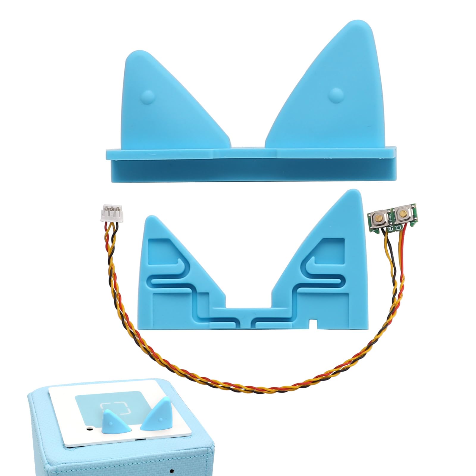 Replacement for Toniebox Tonie for Tonies Alternative Cable Replacement Ears (Blue Ears + Cable)