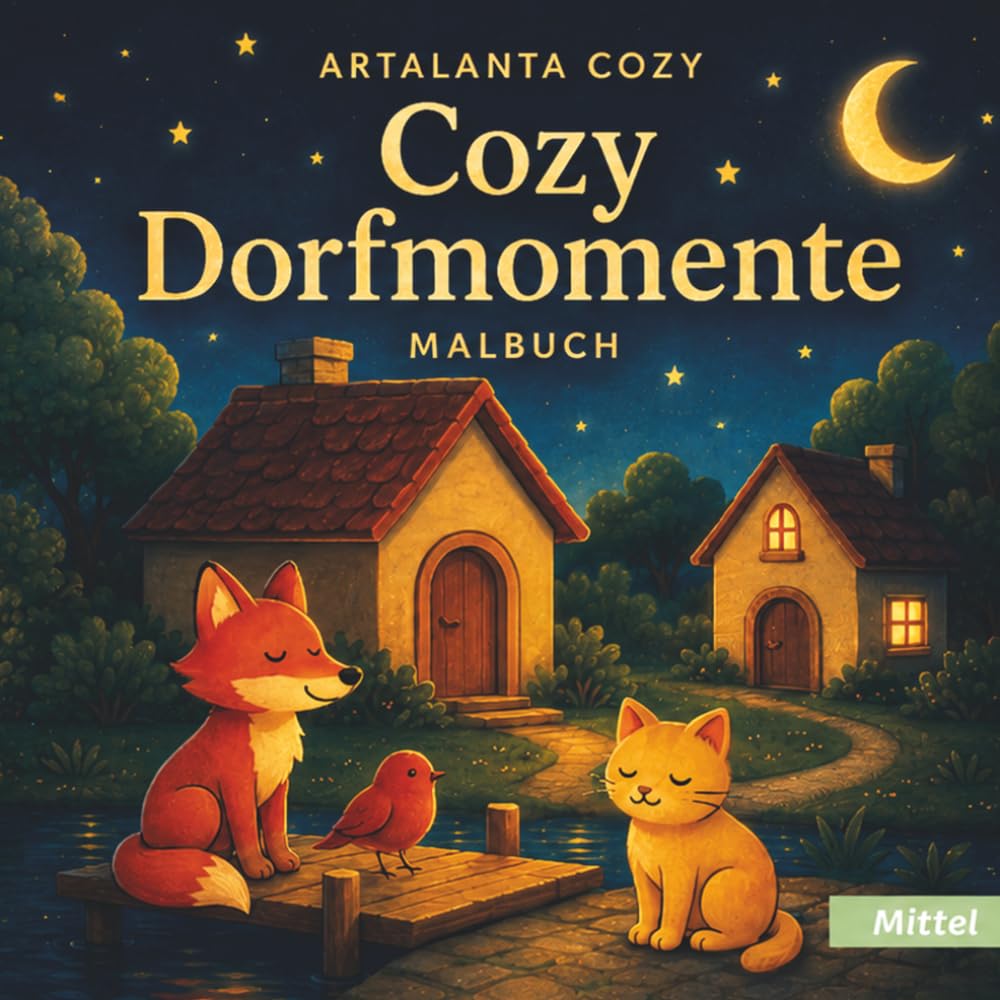 Cozy Dorfmomente: 33 gemütliche Dorfmotive zum Ausmalen – ruhige Szenen, süße Tiere & stimmungsvolle Häuser im Cozy-Stil + kleine Lebensweisheiten (ARTALANTA Cozy)