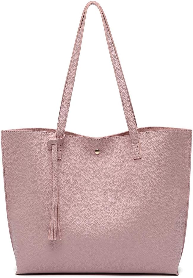 Dreubea Women’s Soft Faux Leather Tote Shoulder...