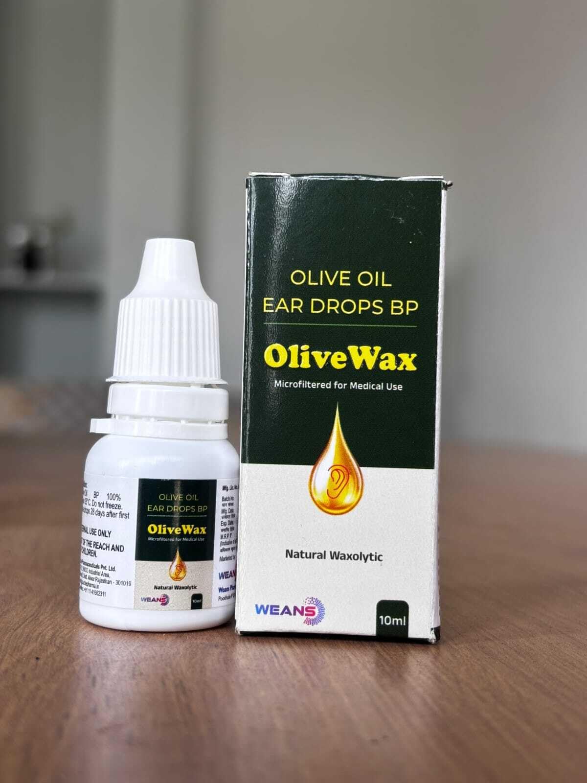 OliveWax Olive Oil Ear Drops BP 10ml pack | Natural Ear Wax Removal Drops | Microfiltered Medical Grade Ear Care Solution — Amazon image 4