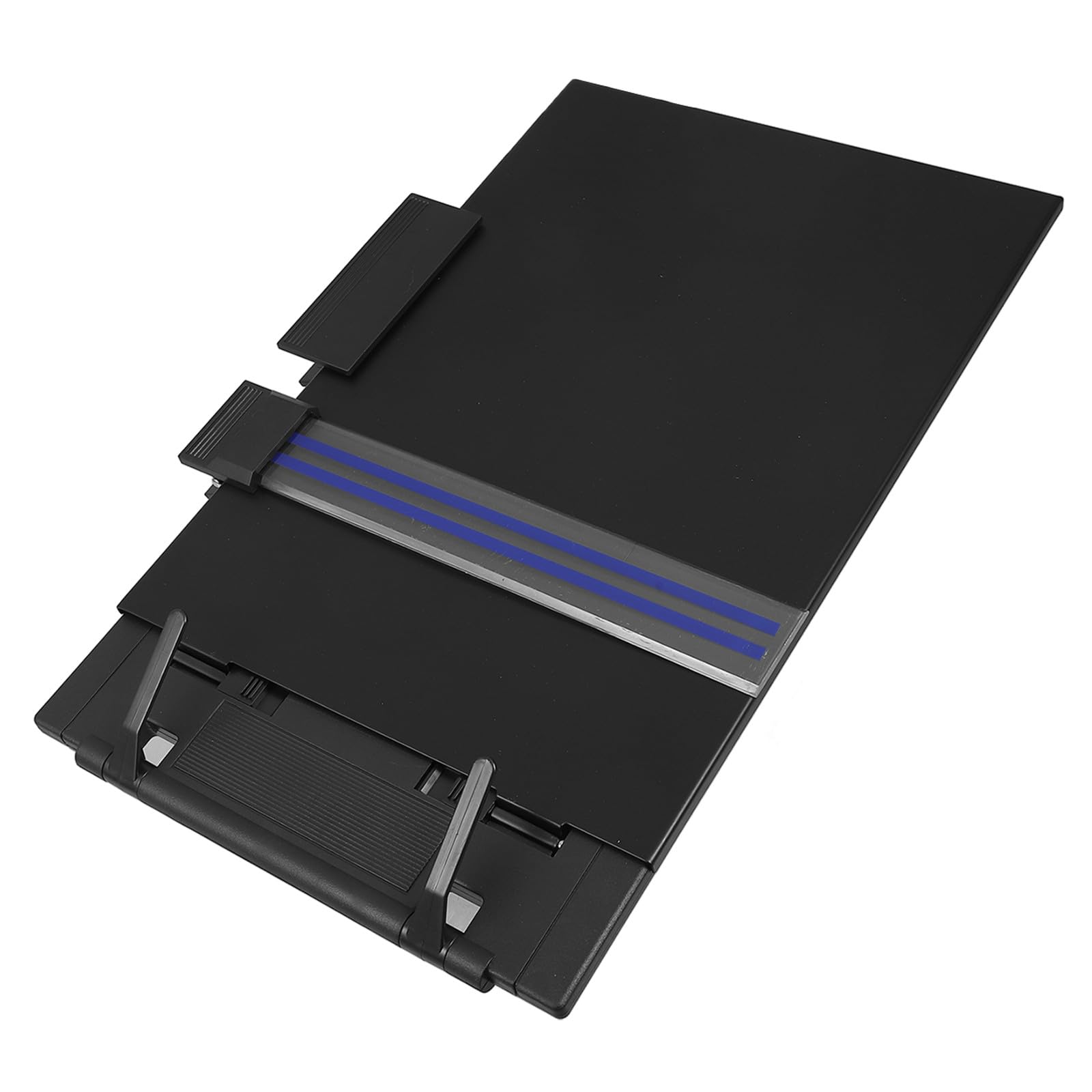 Porte-documents de bureau avec règle intégrée et inclinaison réglable pour lecture - 8