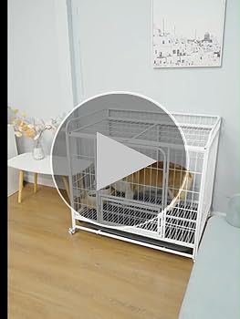 Amazon.co.jp: 犬用ケージ 屋根付き ペットゲージ キャスター