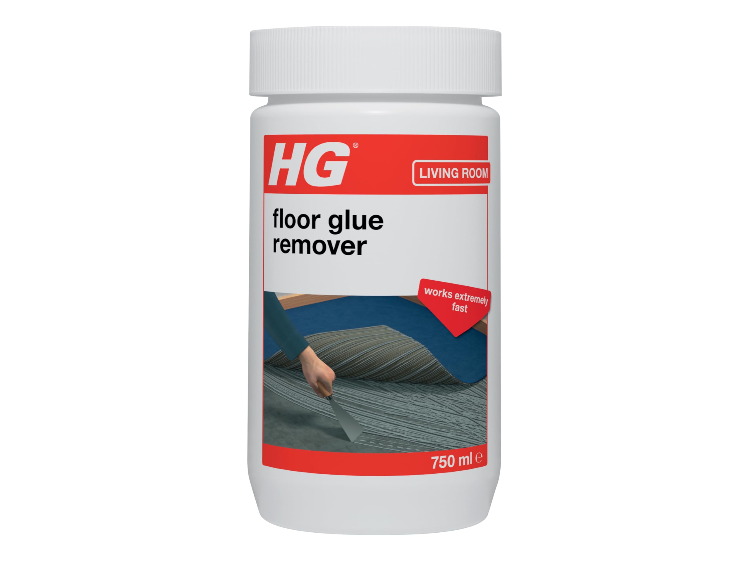 HG Usuwacz kleju podłogowego 750 ml - to środek do usuwania kleju podłogowego, który usuwa uporczywy klej dywanowy.