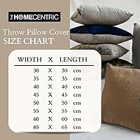 Vista 5 de The HomeCentric Funda de almohada, fundas marrones, fundas de almohada geométricas japonesas ópticas, fundas de almohada de 24 x 24 pulgadas, fundas