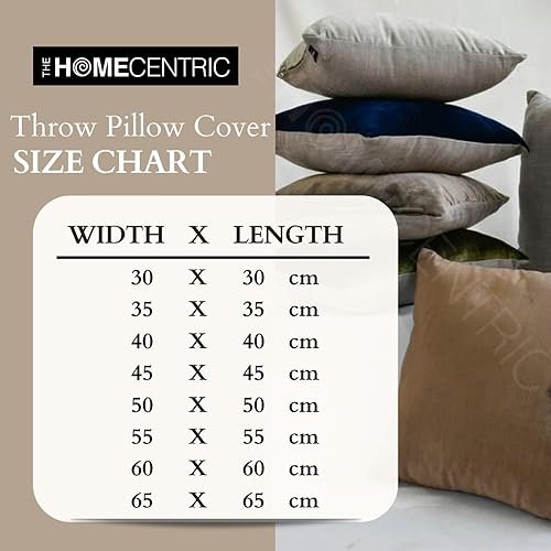 Miniatura 5 de The HomeCentric Fundas de almohada, fundas de almohada, fundas de almohada de seda cuadradas, fundas de almohada de seda cuadradas, almohada 1.