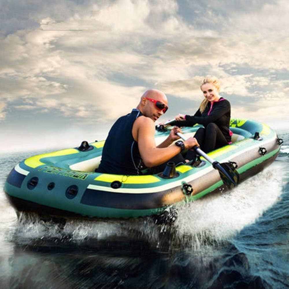 Two Adult Inflatable Fishing Boats, Children's Inflatable Boats with Paddles, and Inflatable rafts for Fishing,