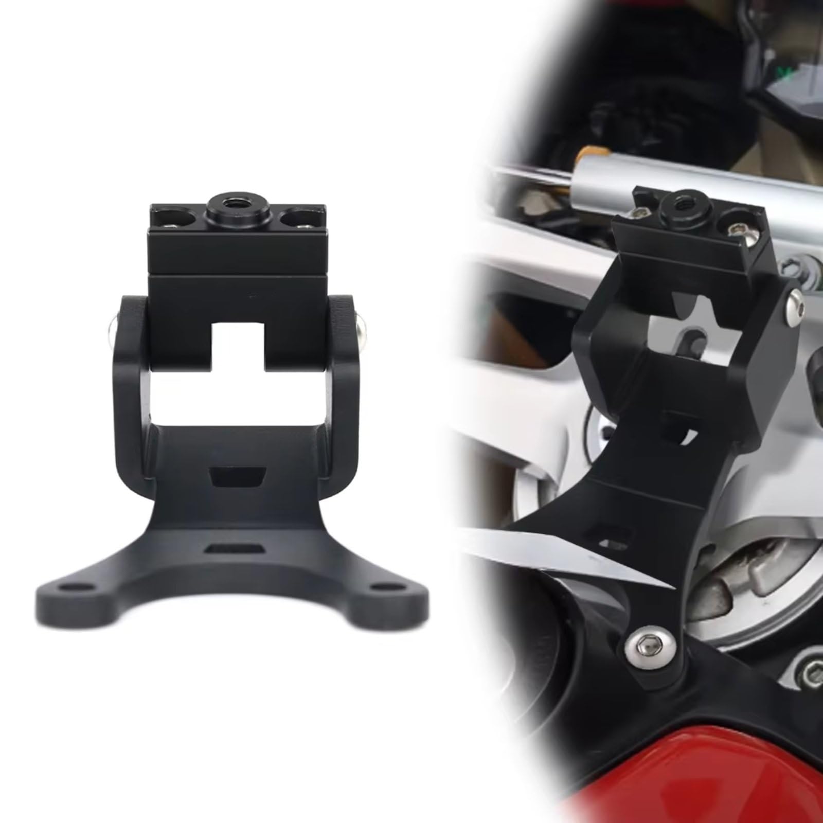 Soporte DNavegación para Motocicleta para Ducati para Panigale V2 V4 1299 1199 959 899 Soporte Navegación GPS Teléfono Abrazadera Manillar Motocicleta(Type 1)