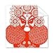 Red Head Paper-Cut Beijing Opera Pattern Cleaning Cloth Phone Screen Glasses Cleaner 5pcs
