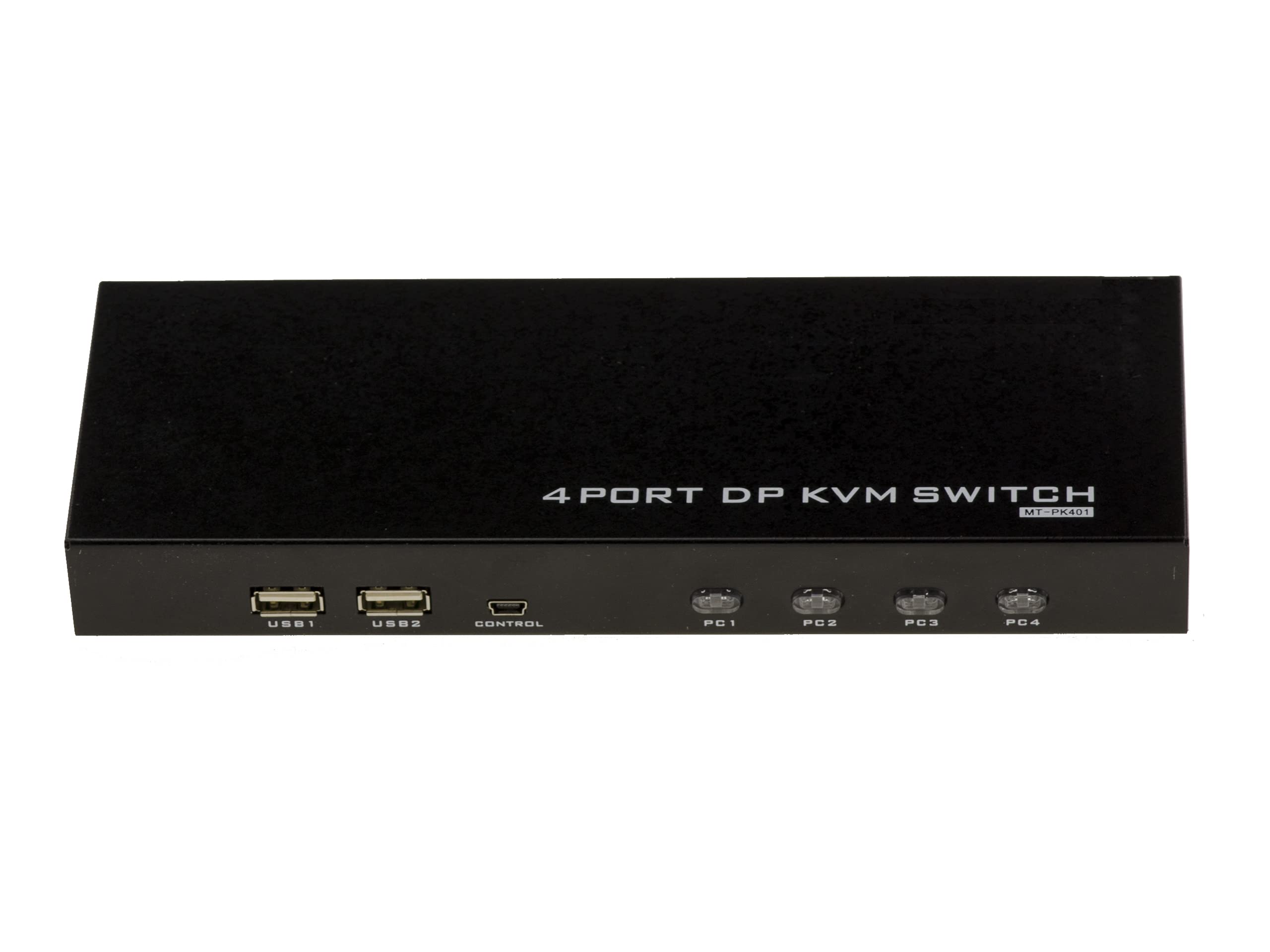 KALEA-INFORMATIQUE KVM Switch Automatique pour 4 PC avec Liaison écran DISPLAYPORT 4K 60Hz et Clavier Souris sur Port USB. avec télécommande, Alimentation et Cordons - Ultra HD 4K 60Hz