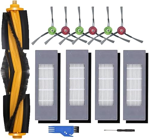 Kit de accesorios de repuesto para Yeedi Vac 2 ProVacVac MaxVac Station Robot Aspirador, filtro de cepillo principal, cepillos laterales piezas de