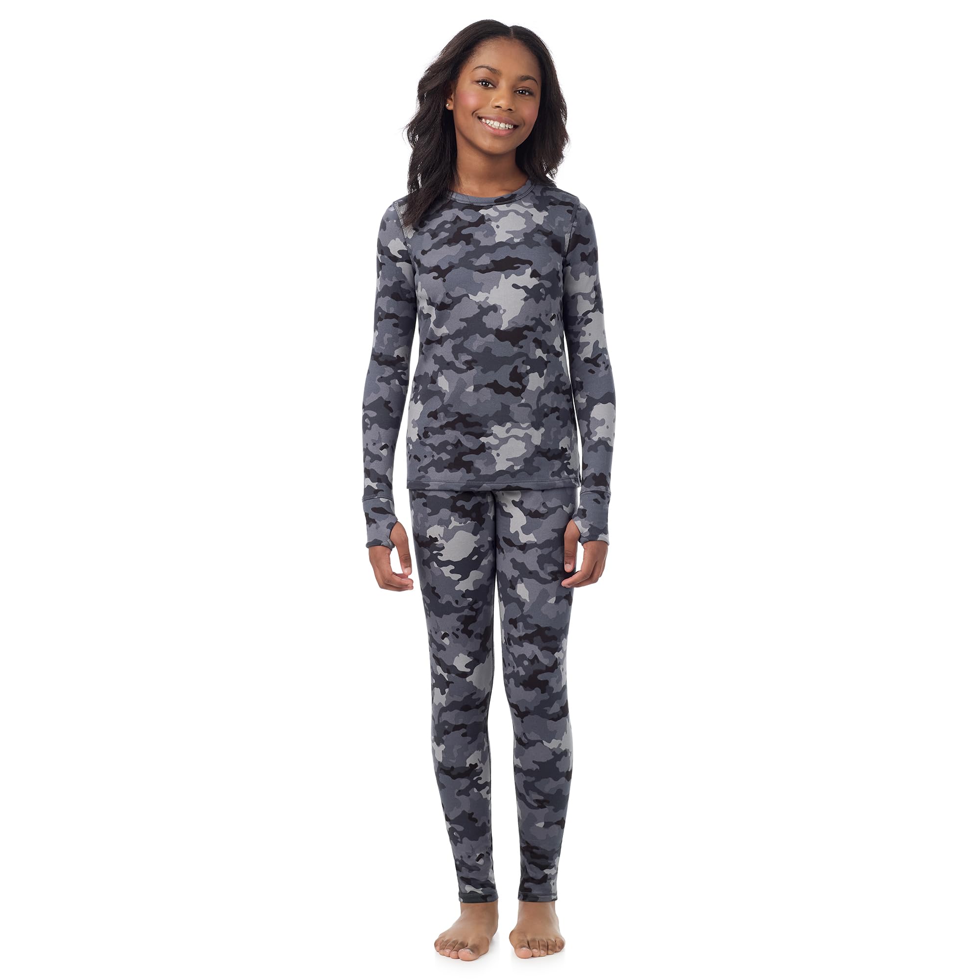 Cuddl Duds Heavyweight 2 Piece Sets Base Layer Thermal Underwear for Girls