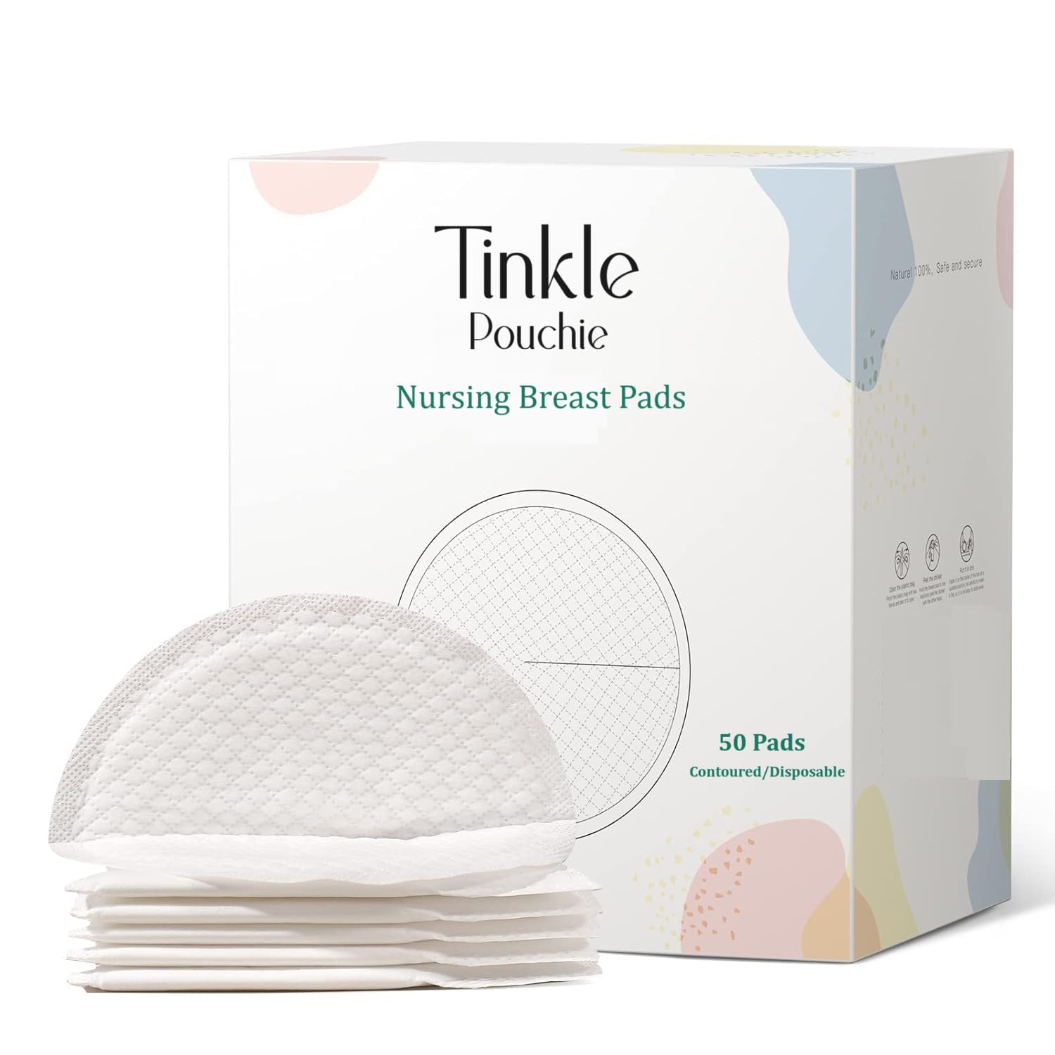 Tinkle Maternity Breast Pads/Nursing Pads for Breast Feeding Mother, Disposable, Comfort Fit, Soft & Super Absorbent, Stay Dry & Ultrathin, Sticks Securely, Leak-Protection, Super Absorbent, 50 Count-image-28